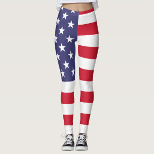 Patriottische Amerikaanse vlag Leggings