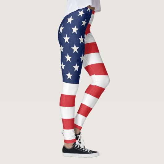 Patriottische Amerikaanse vlag Leggings (Rechts)