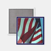 Patriottische Amerikaanse vlag Magnet Magneet (Voorkant / Achterkant)
