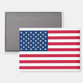 Patriottische Amerikaanse vlag Magnet Magneet (Voorkant / Achterkant)