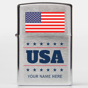 Patriottische Amerikaanse vlag met Amerikaanse dou
