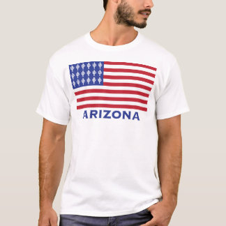 Patriottische Amerikaanse vlag met detail van Ariz T-shirt