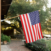 Patriottische Amerikaanse vlag met pool en montage