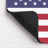 Patriottische Amerikaanse Vlag Muismat (Hoek)