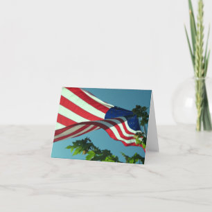 Patriottische Amerikaanse vlag Note Kaart