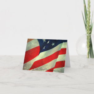 Patriottische Amerikaanse vlag Note Kaart