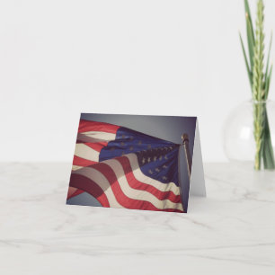 Patriottische Amerikaanse vlag Note Kaart