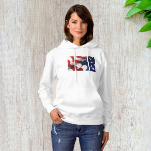 Patriottische Amerikaanse vlag Ontwerp Sterren en Hoodie