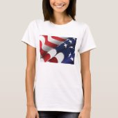 Patriottische Amerikaanse vlag Ontwerp Sterren en T-shirt (Voorkant)