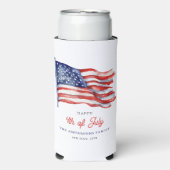 Patriottische Amerikaanse vlag op 4 juli (Seltzer Voorkant)