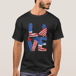 Patriottische Amerikaanse Vlag Papillon Hond 4th o T-shirt