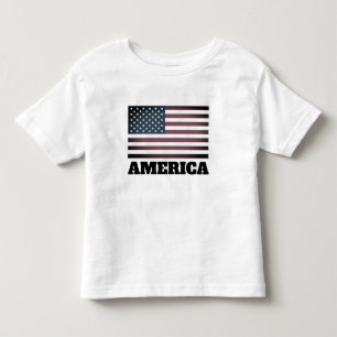 Patriottische Amerikaanse vlag peuter t shirt