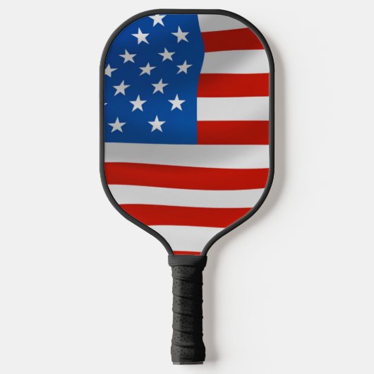 PATRIOTTISCHE AMERIKAANSE VLAG PICKLEBALL PADDLE (Voorkant)
