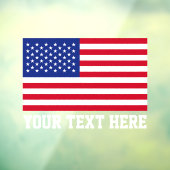 Patriottische Amerikaanse vlag Raamsticker (Vel 3)