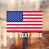 Patriottische Amerikaanse vlag Raamsticker (Vel 2)