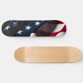 Patriottische Amerikaanse vlag Skateboard (Horizontaal)