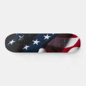 Patriottische Amerikaanse vlag Skateboard (Horizontaal)