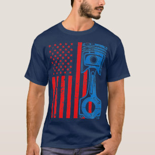 Patriottische Amerikaanse vlag Spierkraan T-shirt