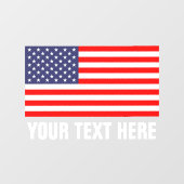 Patriottische Amerikaanse vlag statische transpara Raamsticker (Vel)