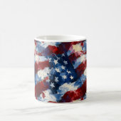 Patriottische Amerikaanse vlag sterren en strepen Koffiemok (Center)
