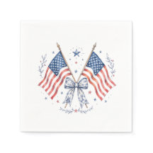 Patriottische Amerikaanse Vlag Strik Cocktailserve