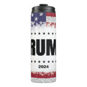 Patriottische Amerikaanse vlag Trump Thermosbeker (Voorkant)
