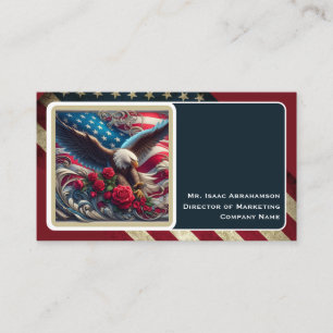 Patriottische Amerikaanse Vlag Visitekaartje