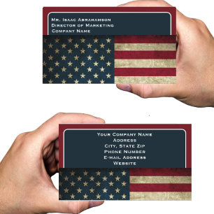 Patriottische Amerikaanse vlag Visitekaartje