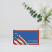 Patriottische Amerikaanse vlag Visitekaartje (Staand voorkant)