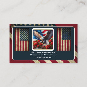 Patriottische Amerikaanse Vlag Visitekaartje