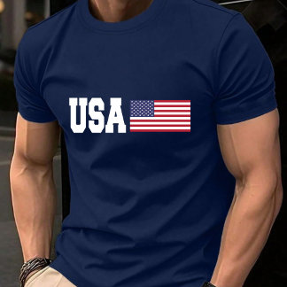 Patriottische Amerikaanse vlag VS T-shirt