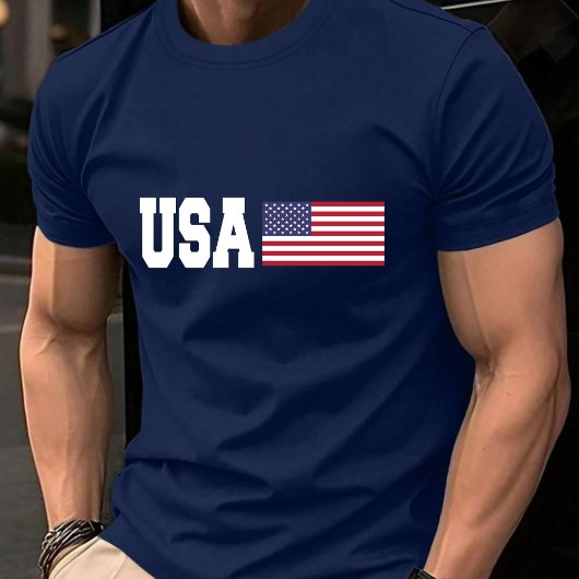 Patriottische Amerikaanse vlag VS T-shirt
