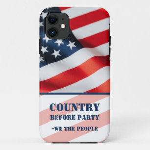 Patriottische Amerikaanse vlag We the People iPhone 11 Hoesje