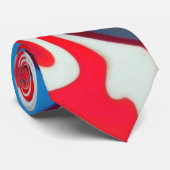 Patriottische Amerikaanse vlag wervelende Stropdas (Opgerold)