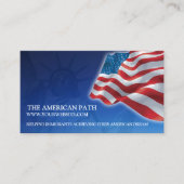 Patriottische Amerikaanse Vlag Zakelijke Visitekaa Visitekaartje (Voorkant)