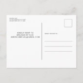 Patriottische Amerikaanse vlaggen: Militaire Dag P Uitnodiging Briefkaart (Achterkant)