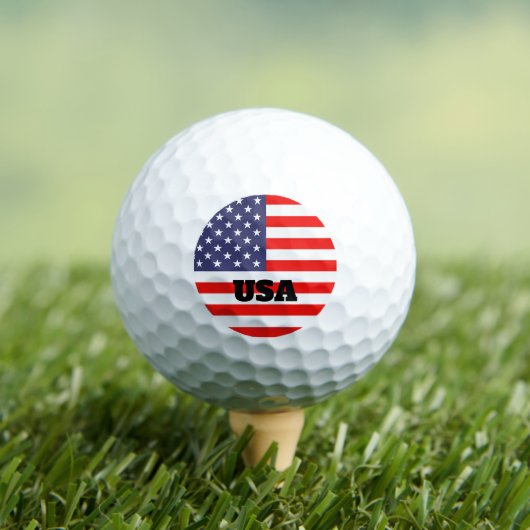 Patriottische Amerikaanse vlaggolfballen met jouw Golfballen (Insitu Shirt)
