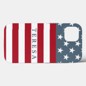 Patriottische Amerikaanse vlagsterren en speciale Case-Mate iPhone Case (Achterkant (horizontaal))