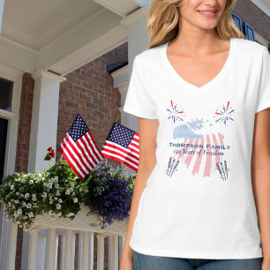 Patriottische Amerikaanse Zeearend Amerika 250e 4 T-shirt