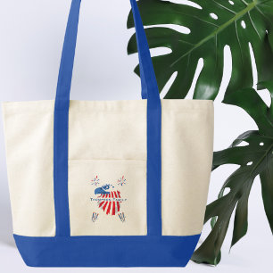 Patriottische Amerikaanse zeearend Amerika 250e 4 Tote Bag
