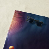 Patriottische Amerikaanse zeearend Strandlaken (In situ)