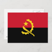 Patriottische Angolese vlag Briefkaart (Voorkant / Achterkant)