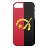 Patriottische Angolese vlag Case-Mate iPhone Case (Achterkant)