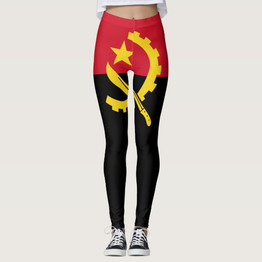 Patriottische Angolese vlag Leggings (Voorkant)