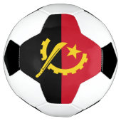 Patriottische Angolese vlag Voetbal (Gedraaid)