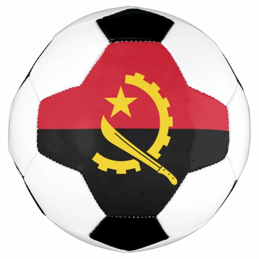 Patriottische Angolese vlag Voetbal (Voorkant)