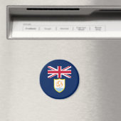 Patriottische Anguilla Flag Magnet Magneet (Insitu (Vaatwasser))