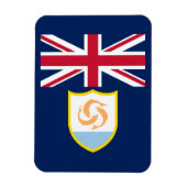 Patriottische Anguilla Flag Magnet Magneet (Verticaal)