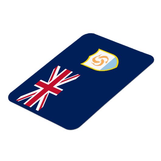 Patriottische Anguilla-vlag Magneet (Linkerzijde)