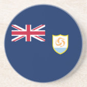 Patriottische Anguilla-vlag Zandsteen Onderzetter (Voorkant)